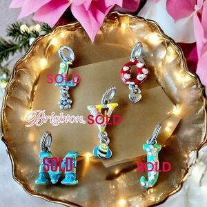BRIGHTON Alphabet Enamel and Silver Dangle Charms, $22 Each!